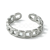 Non-Tarnish 304 Stainless Steel Open Cuff Ring RJEW-L110-040P-2