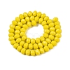 Opaque Solid Color Imitation Jade Glass Beads Strands EGLA-A044-P8mm-D04-3