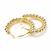 Real 18K Gold Plated Big Circle Hoop Earrings EJEW-C003-04A-RS-2