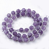 Natural Amethyst Beads Strands G-R482-06A-8mm-2