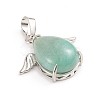 Natural Green Aventurine Pendants G-I275-02A-2