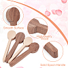 Gorgecraft 4Pcs 2 Style Walnutwood & Beechwood Spoon Mold DIY-GF0005-08-4