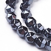 Non-magnetic Synthetic Hematite Beads Strands G-F613-01-B-2