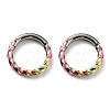 Ion Plating(IP) Twisted Ring Hoop Earrings for Girl Women STAS-K233-02A-MC-1