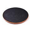 Flat Round Wood Pesentation Jewelry Display Tray ODIS-P008-20A-4