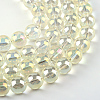 Electroplate Glass Beads Strands EGLA-Q062-8mm-A02-1