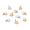 Kissitty 30Pcs 3 Colors 304 Stainless Steel Charms STAS-KS0001-15-8