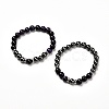 Natural Tiger Eye(Dyed) Beads Stretch Bracelets Set BJEW-JB06653-04-1