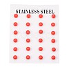 304 Stainless Steel Spray Painted Stud Earrings EJEW-H353-07-C-3
