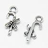 Tibetan Style Alloy Charms TIBE-S301-028AS-RS-1
