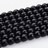 Natural Black Onyx Beads Strands X-G873-10MM-1