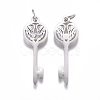 316 Surgical Stainless Steel Pendants STAS-L242-01P-2