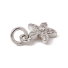 Brass Micro Pave Cubic Zirconia Charms ZIRC-F132-99P-3