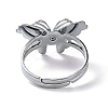 100Pcs Butterfly Adjustable Mood Ring RJEW-B029-06-5