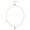 ABS Plastic Pendant Necklaces NJEW-E105-24KCG-2