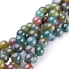 Natural Indian Agate Beads Strands X-GSR10mmC002-1