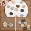 CHGCRAFT 30Pcs 3 Style Zinc Alloy Shank Buttons FIND-CA0008-90-5