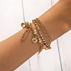 Fashionable Iron Multi-Layer Handmade Tassel Jewelry Personalized Bracelets KR6302-1-1