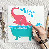 PET Hollow Out Drawing Painting Stencils DIY-WH0391-0327-7