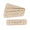 Microfiber Leather Labels DIY-TAC0005-56H-1