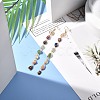 Natural Gemstone Nuggets Beads Dangle Earrings EJEW-JE04667-2