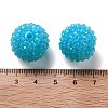 Chunky Resin Rhinestone Bubblegum Ball Beads RESI-S259-A05-3