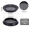 CHGCRAFT 30Pcs 3 Colors 201 Stainless Steel Round Mesh Lid AJEW-CA0002-69-2
