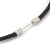 Leather Cord Necklace Making MAK-E666-05P-4
