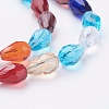 Glass Beads Strands EGLA-E010-8x12mm-03-3