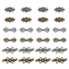 DICOSMETIC 24Pcs 6 Styles Alloy Snap Lock Clasps FIND-DC0005-13-1
