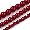 Opaque Solid Color Glass Beads Strands GLAA-T032-P6mm-05-4