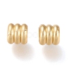 Matte Brass European Style Beads OPDL-H100-07MG-2