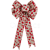 Heart Pattern Polyester Bowknots DIY-WH0308-381C-1