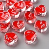 Transparent Enamel Acrylic Beads X-TACR-S155-004-2