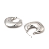 304 Stainless Steel Hoop Earrings for Women EJEW-G358-06P-2