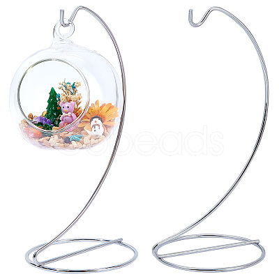 Iron Wire Ornament Display Stand AJEW-WH0419-41-1