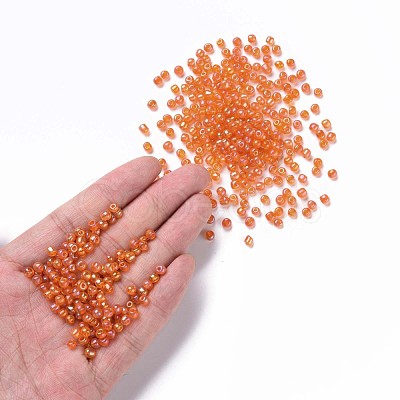 Round Glass Seed Beads SEED-A007-4mm-169B-1