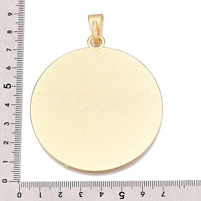 Rack Plating Alloy Big Pendants FIND-N005-42G-1