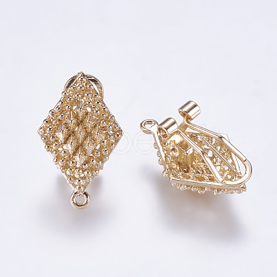 Alloy Stud Earring Findings PALLOY-F201-11-1