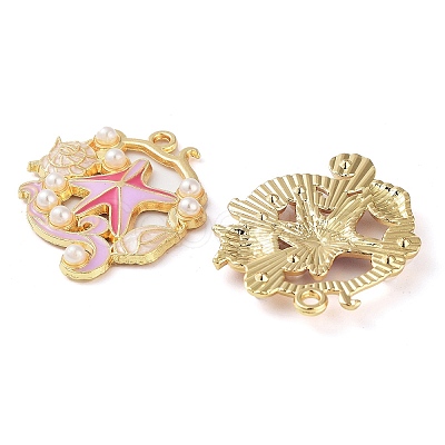 Rack Plating Alloy Enamel Pendants FIND-Q099-08C-02-1