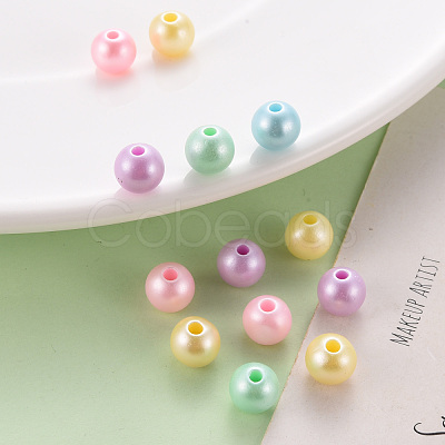 Opaque Acrylic Beads X-MACR-S370-H8mm-1