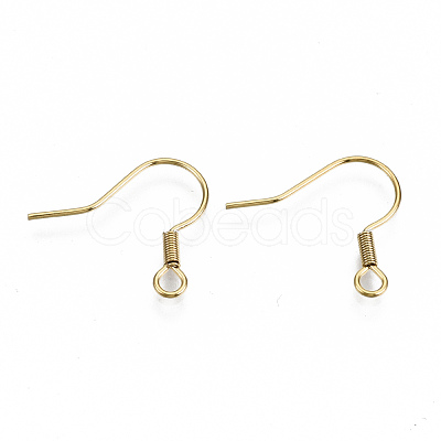 304 Stainless Steel Earring Hooks STAS-S111-002G-NR-1