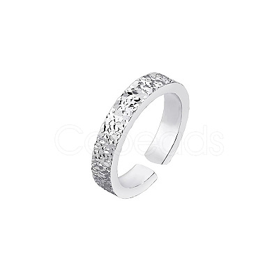 925 Sterling Silver with Micro Pave Cubic Zirconia Rings VE1152-2-1