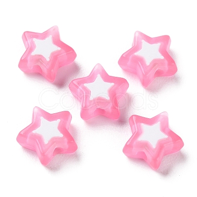 Star Acrylic Beads TACR-C001-02-1