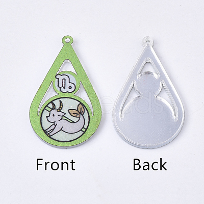 Acrylic Pendants X-OACR-S035-16B-1