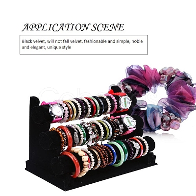 Velvet Bracelet Displays BDIS-WH0002-02-1