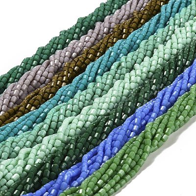 Opaque Glass Beads Strands GLAA-G112-04-1