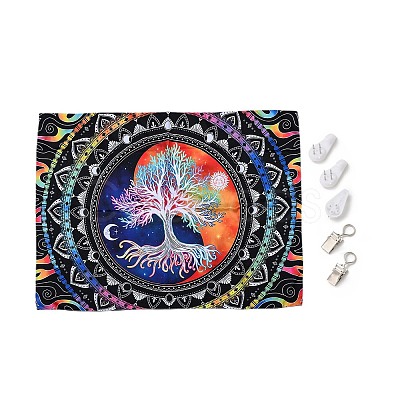 UV Reactive Blacklight Tapestry HJEW-F015-01B-1