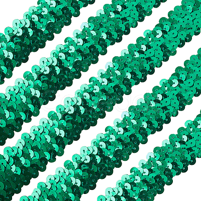 Olycraft Plastic Paillette Elastic Beads PVC-OC0001-01G-1