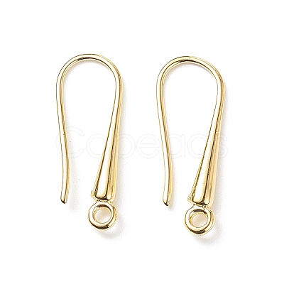 Brass Earring Hooks Findings X-KK-M157-03G-NR-1